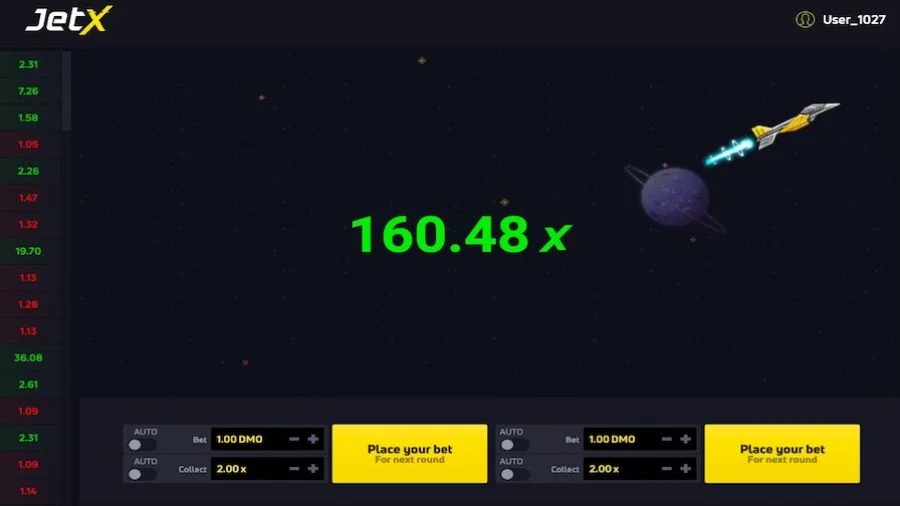 JetX — двойная ставка и авто-кэшаут